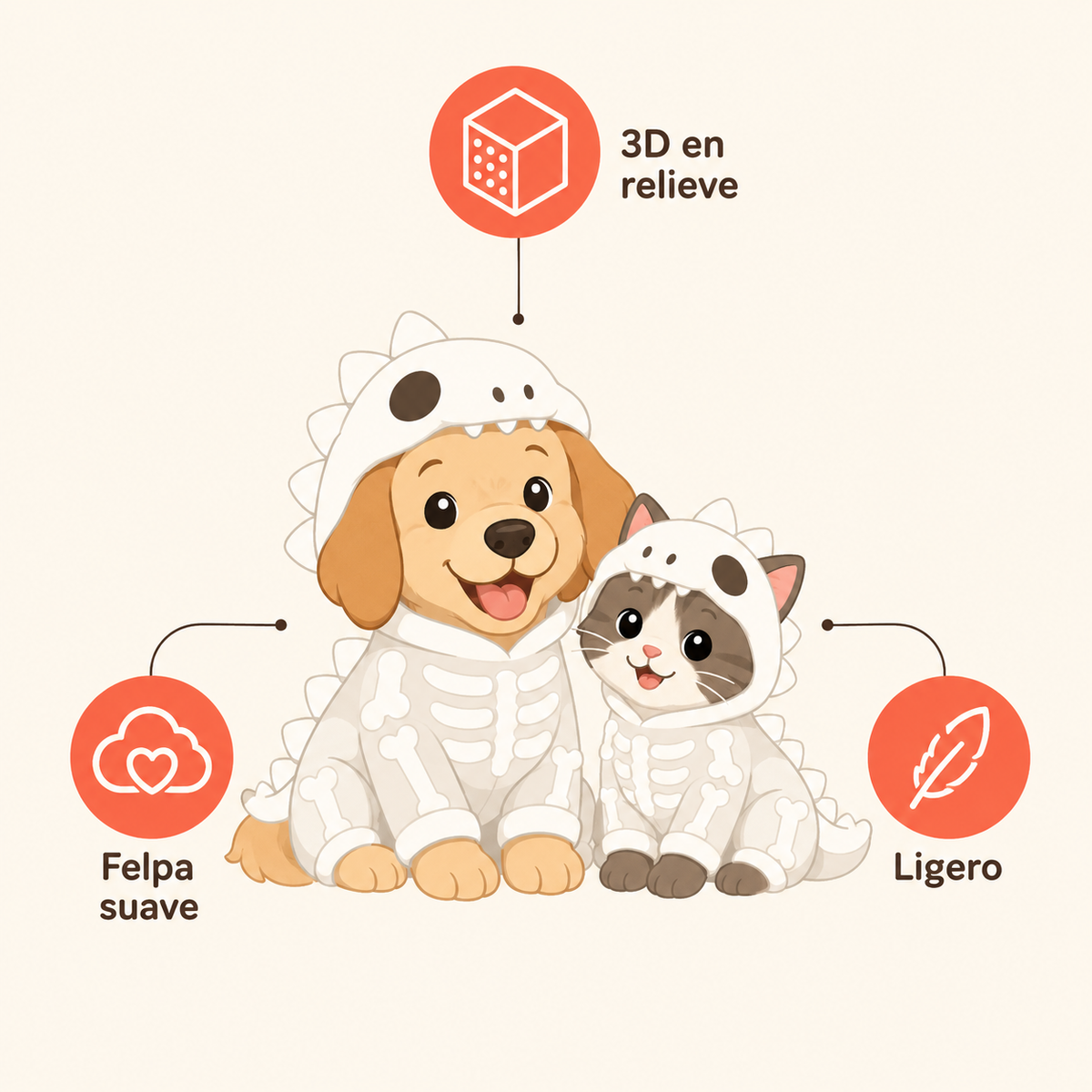 Disfraz de Dinosaurio para Mascotas