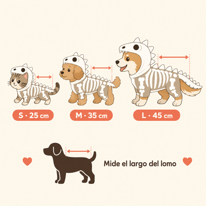 Disfraz de Dinosaurio para Mascotas